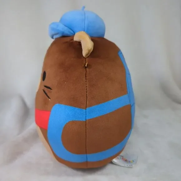 Squishmallows Chip The Beaver Back To School 9" Plush Hat Backpack Tail Kellytoy - Picture 2 of 7